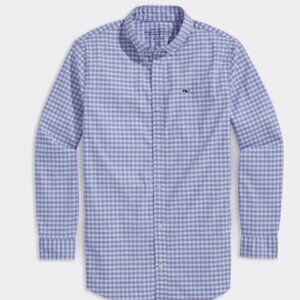 Vineyard Vines by Shep & Ian | Boys' On-The-Go  Gingham Shirt | Long Sleeve
